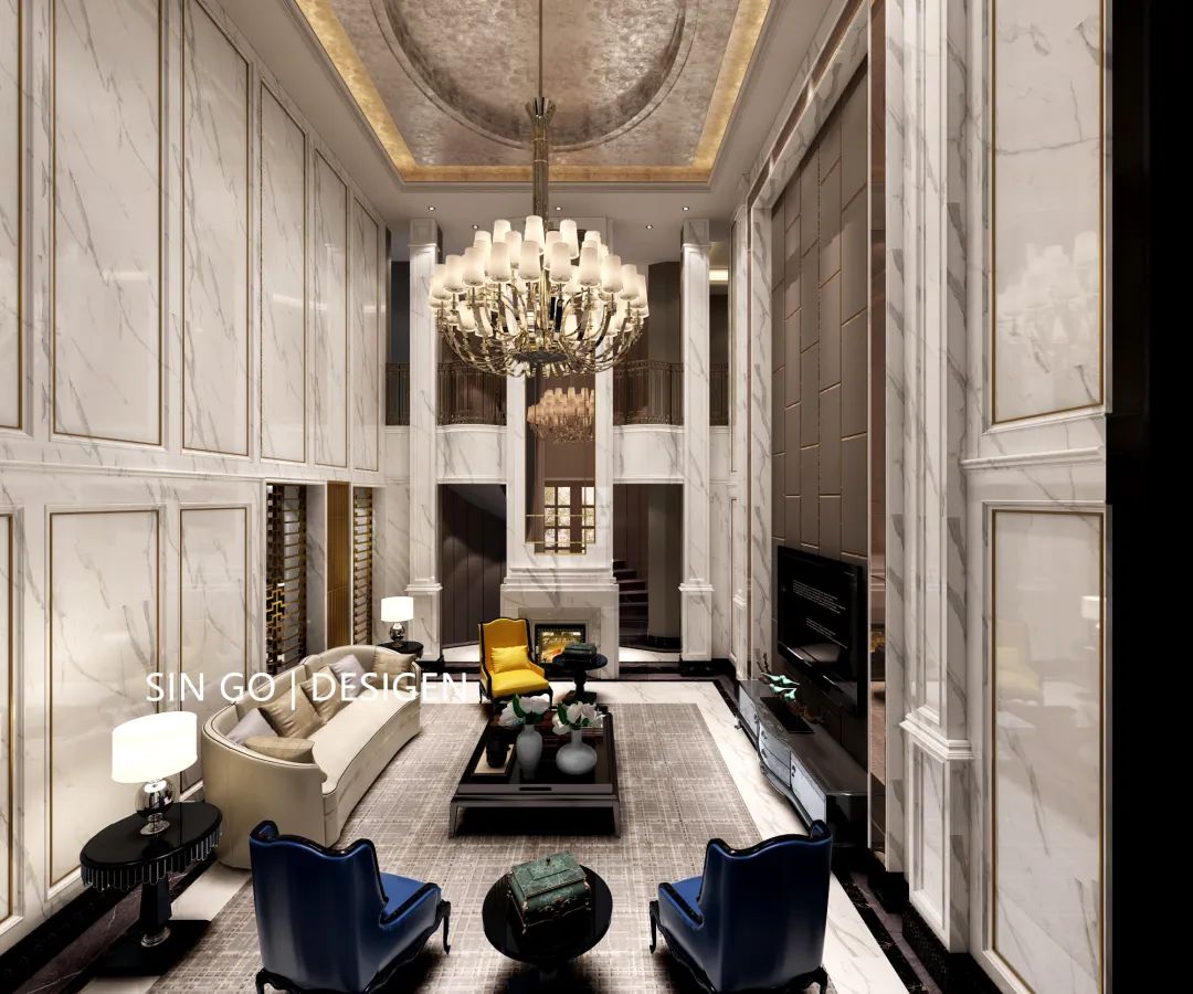 古北香缇岭 · 现代简欧风格打造 700㎡浪漫理想家丨星杰-71