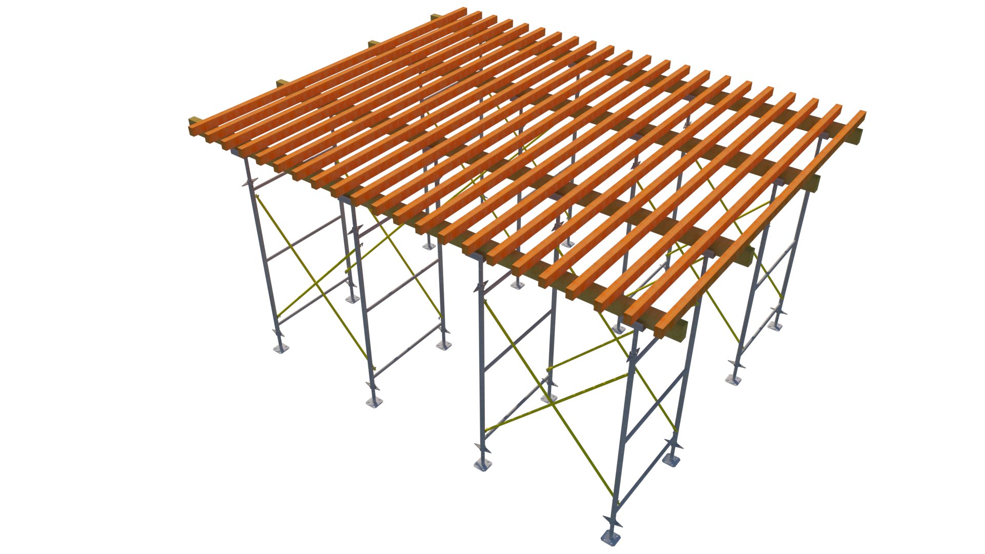 Falsework Acrow V-shore Frame and LVL Main & secondary-2