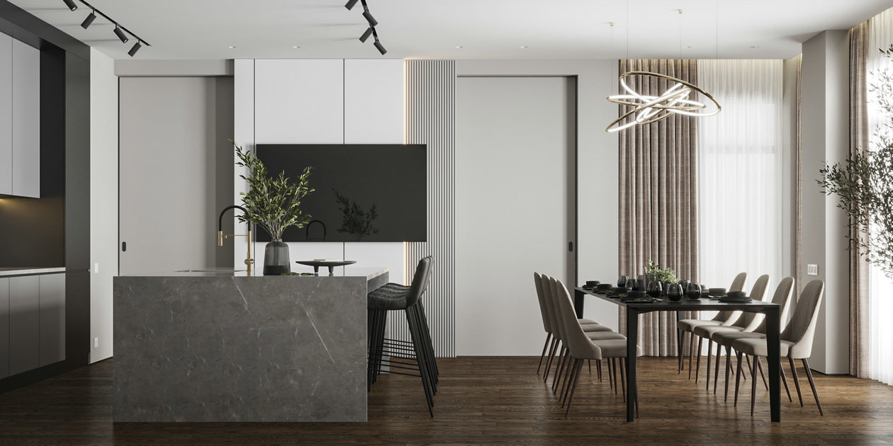 高级灰色系公寓设计-8