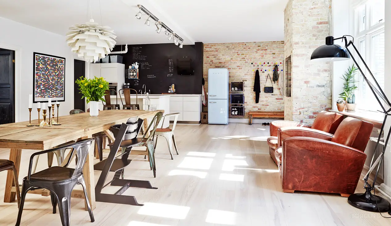 丹麦哥本哈根的法式工业风家居设计-1