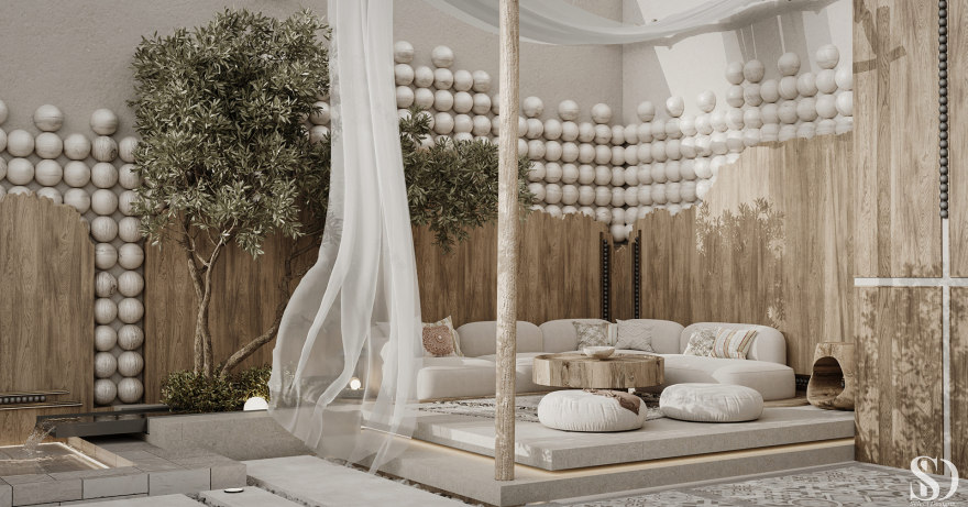 屋顶外部设计及烧烤区改造项目丨沙特阿拉伯丨select designs-5