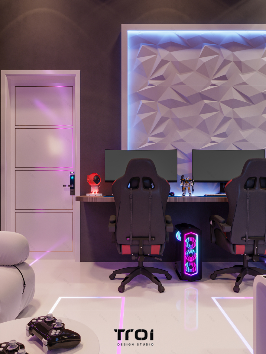 现代风格游戏室设计丨Troi Design Studio-23