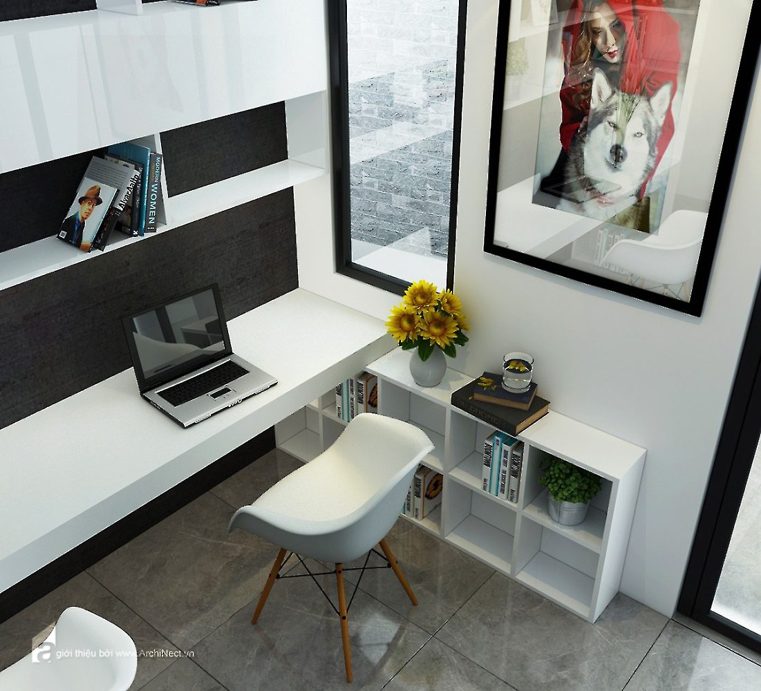 现代越南四层文化画廊设计-29