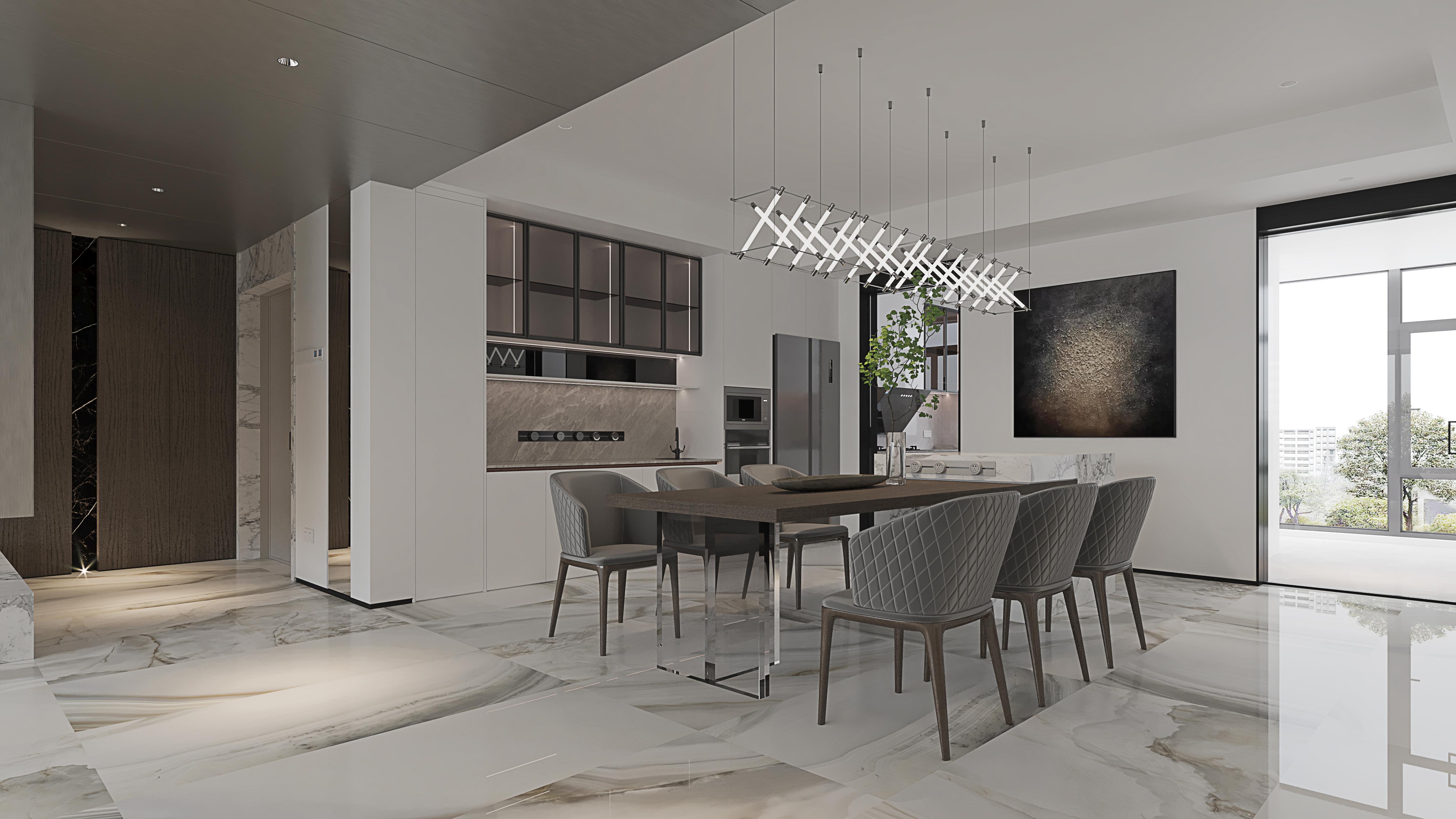 几何共社 · 芜湖汀海壹品平层大宅设计丨中国芜湖-31