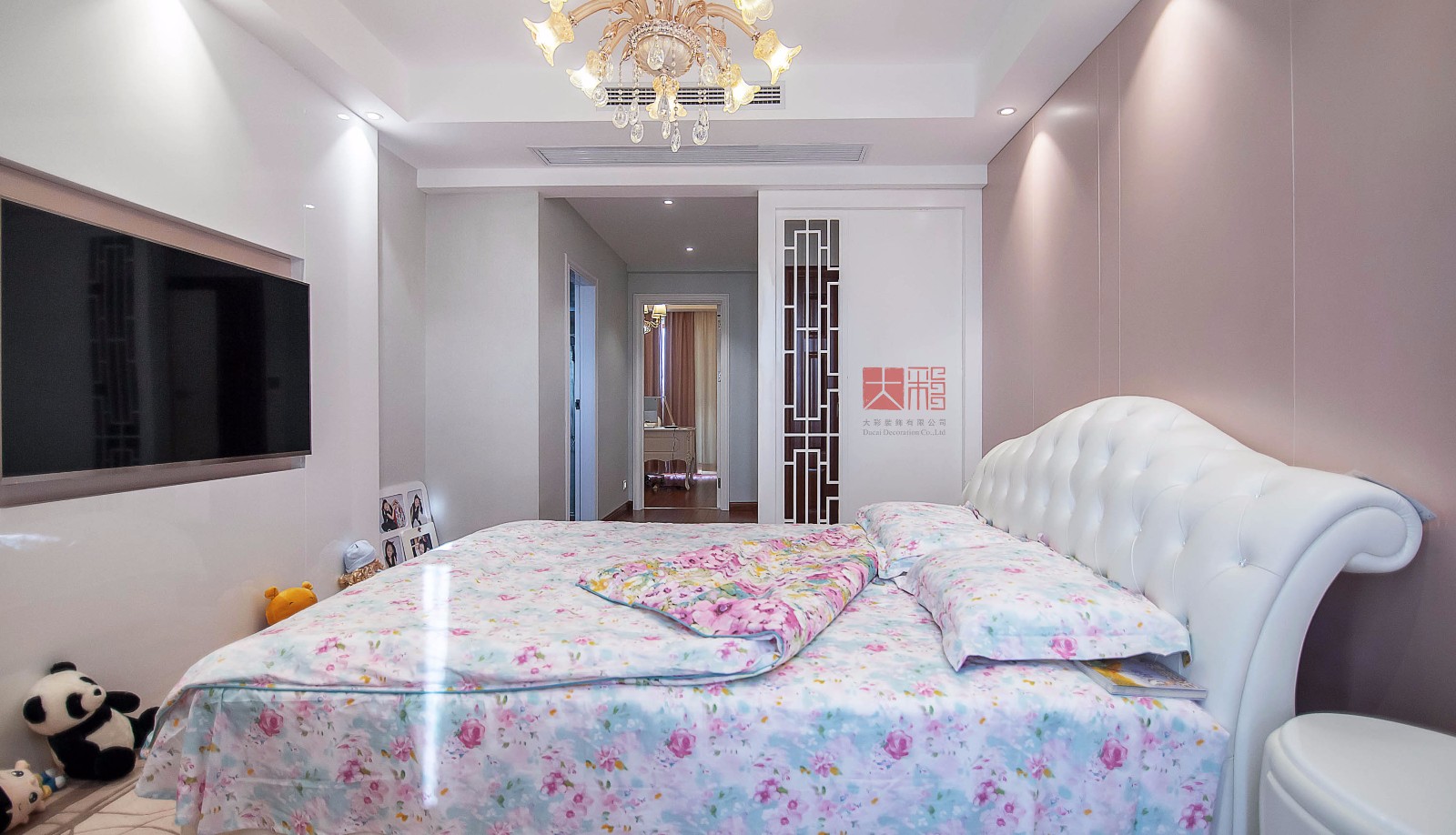 御景豪庭新中式住宅  大彩装饰-22