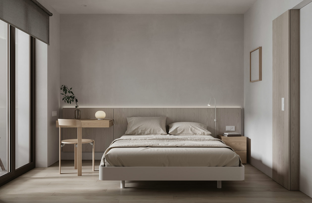 95㎡中性色系公寓设计-10