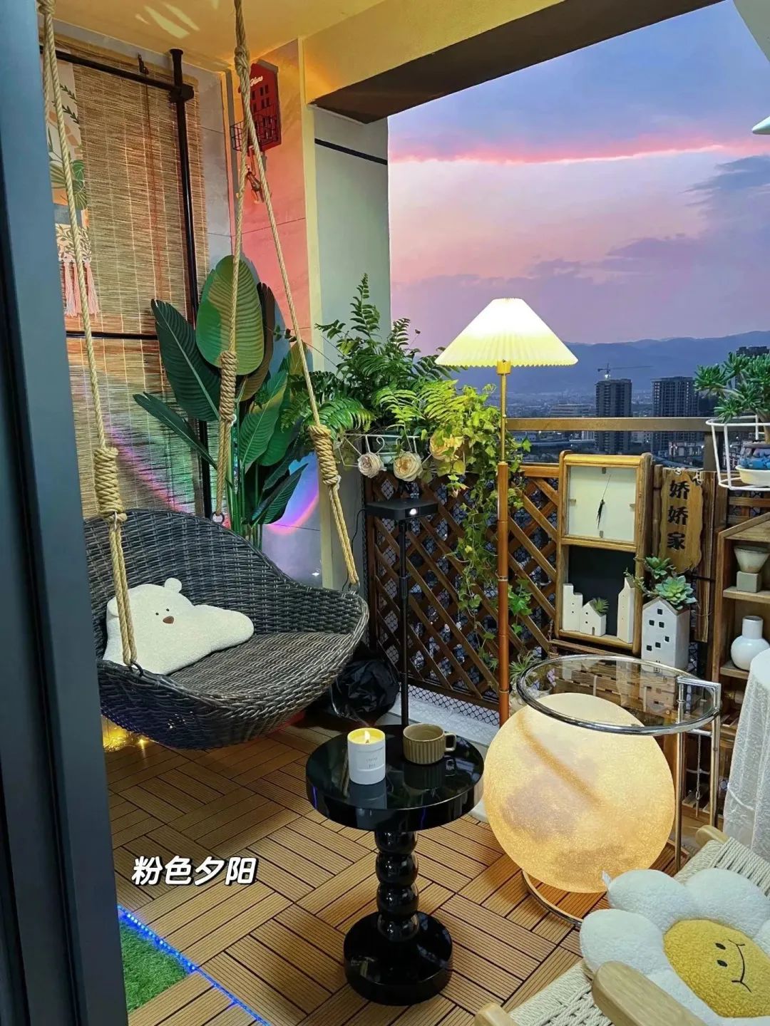 云南姑娘家的6㎡花园阳台走红：家住23楼，不封阳台，越住越舒服！-6