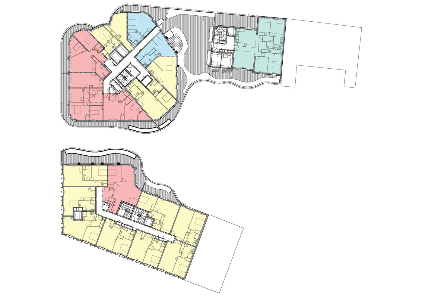 
将绿色和自然光融入集托儿所老年公寓一体的住宅楼设计 - 戈者设计 | 戈者设计-29