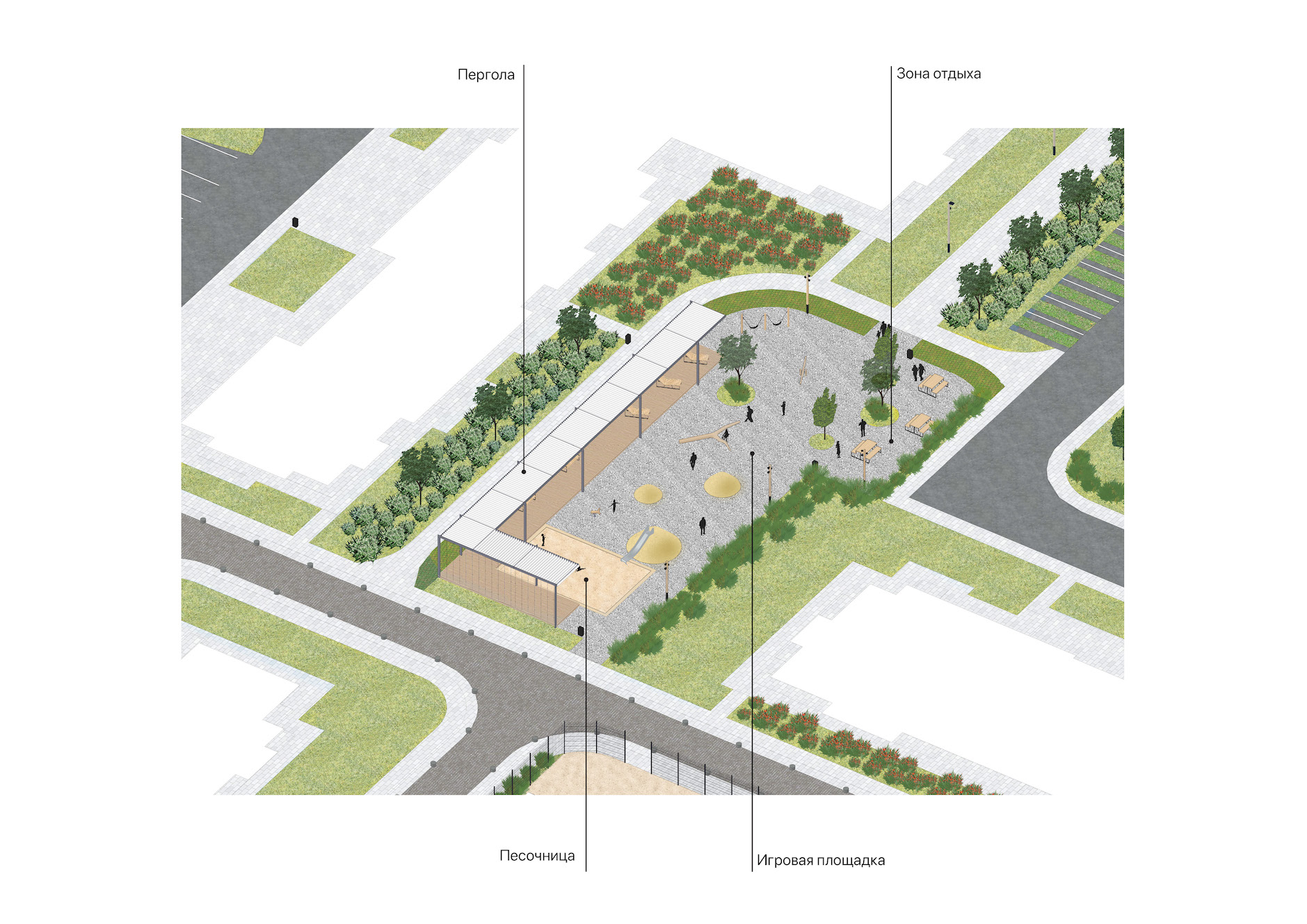 ЖК «Фрукты»小区庭院景观设计丨俄罗斯克拉斯诺达尔丨CORE-16