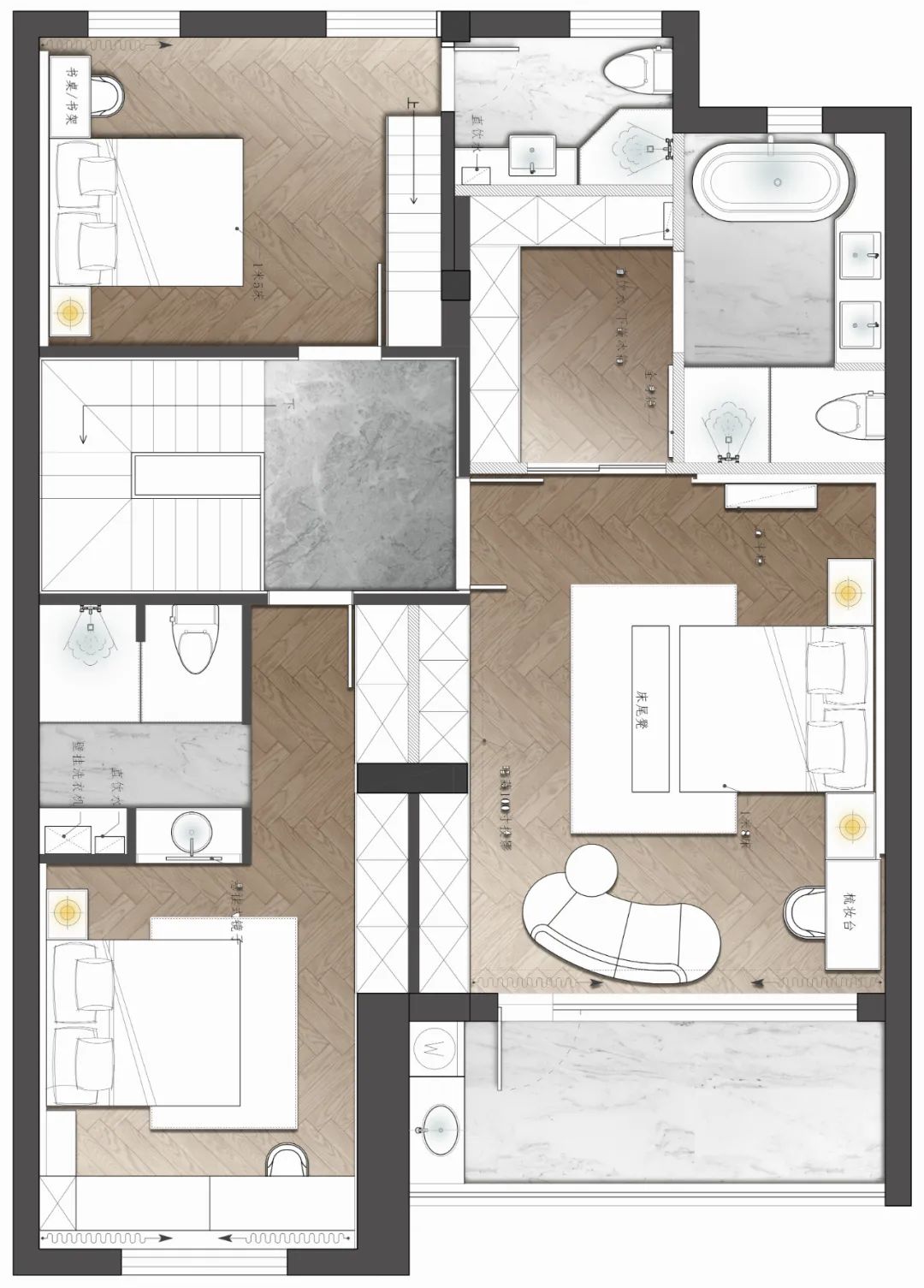 绿城御园现代轻奢别墅设计丨李海涛&詹金英-67