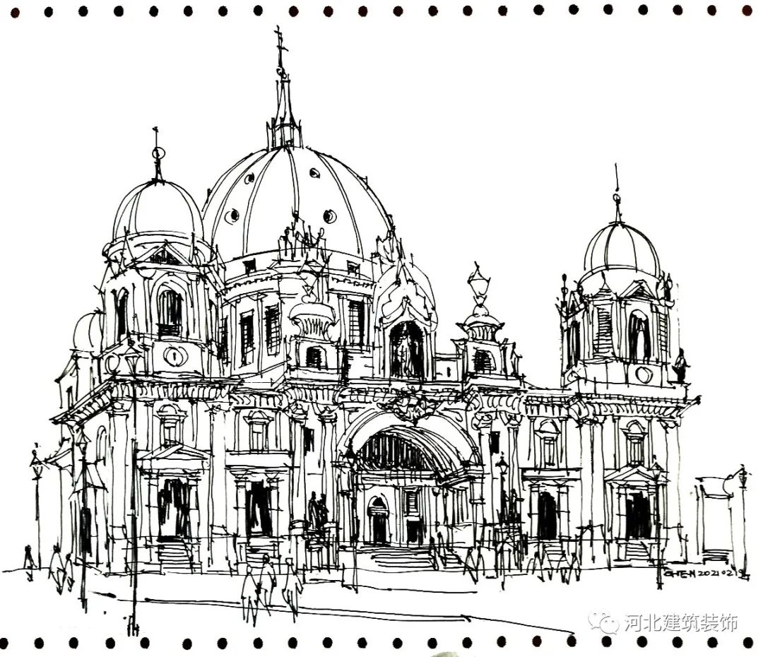 陈力军建筑速写丨中国河北-33