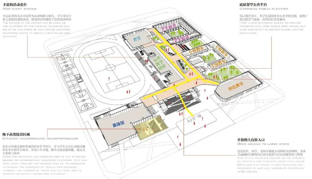 深圳第十五高级中学“垂直书院”设计融入自然,打造活力校园-36