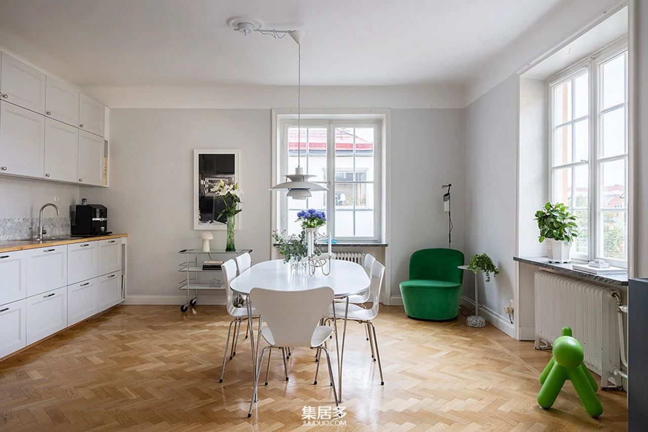 瑞典冷色调住宅-17