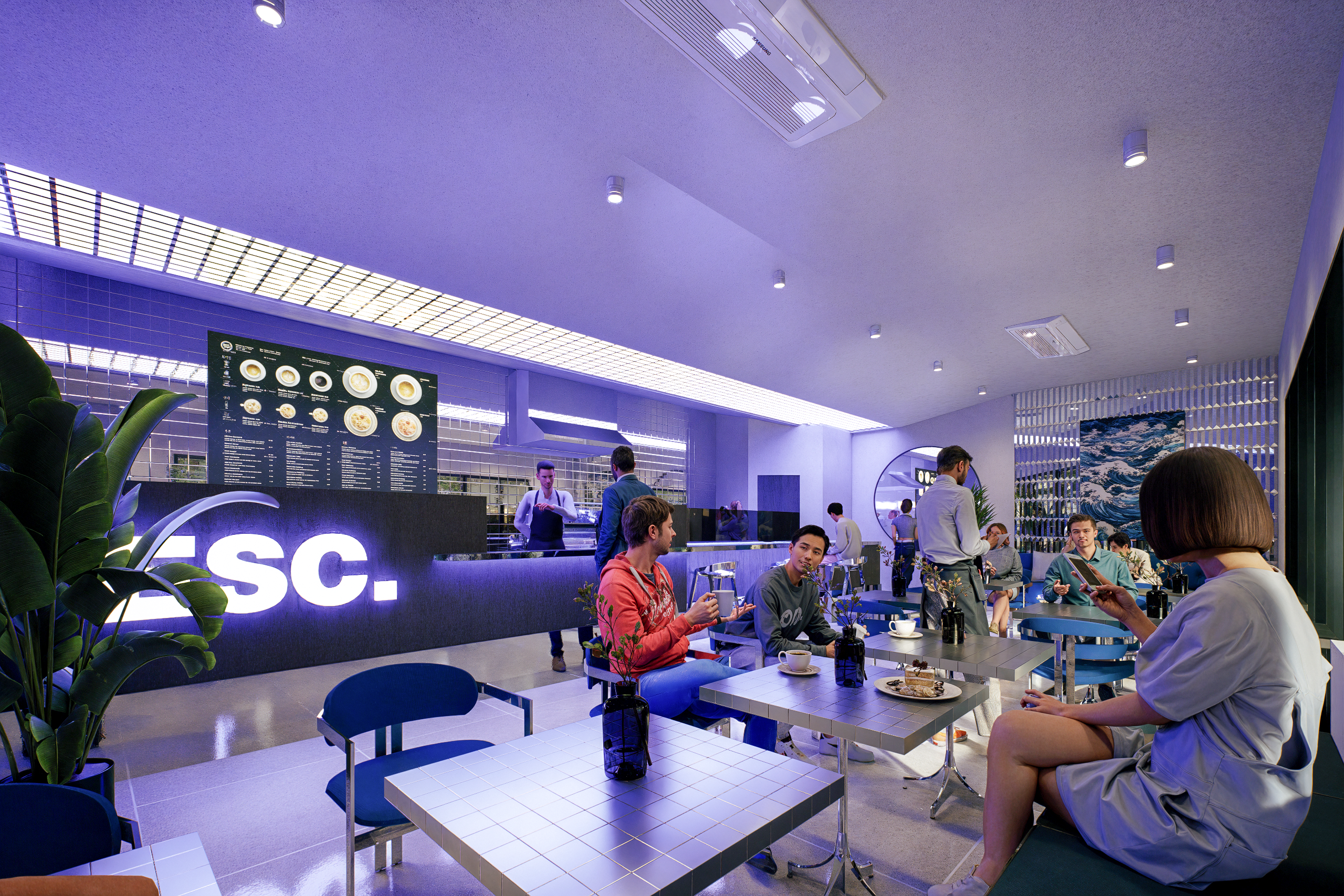 Modern Minimalist Coffee Shop | Interior Design-1