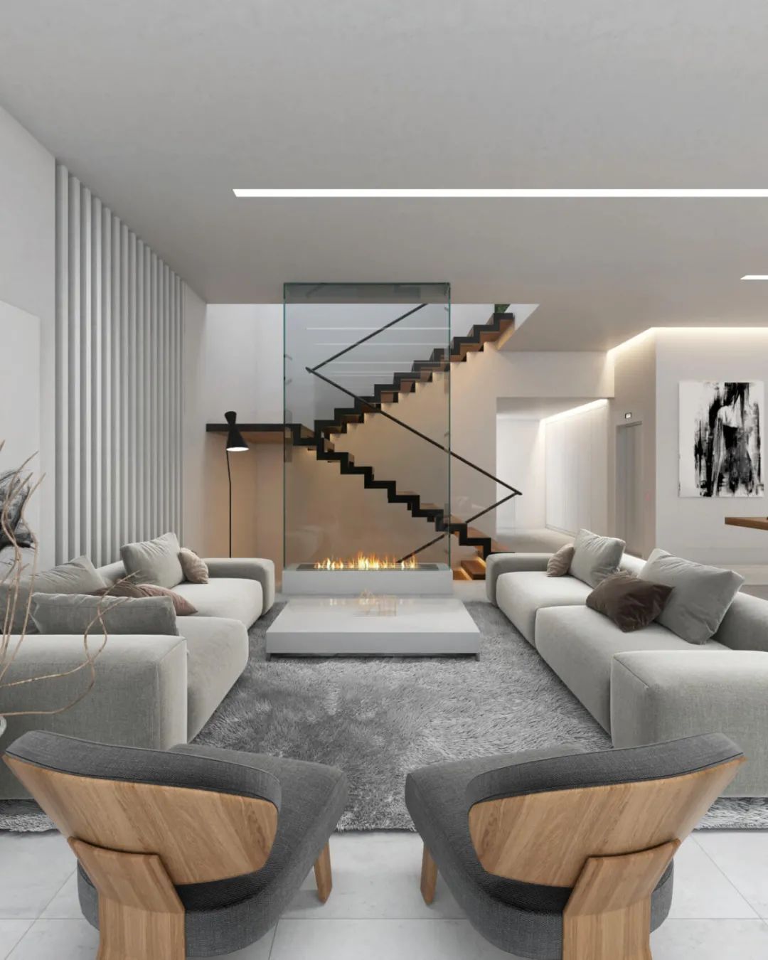 现代极简风的别墅丨伊朗德黑兰丨Reza Mohtashami-13