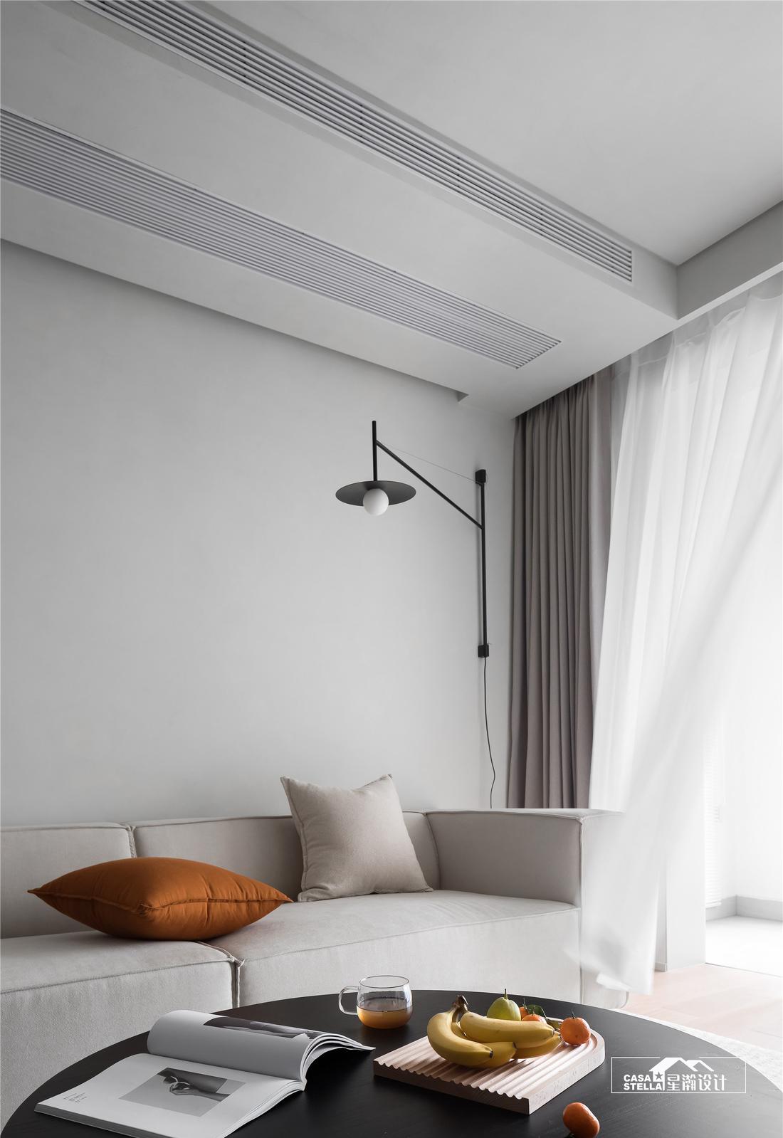 平层暖色调空间设计丨星瀚设计-6