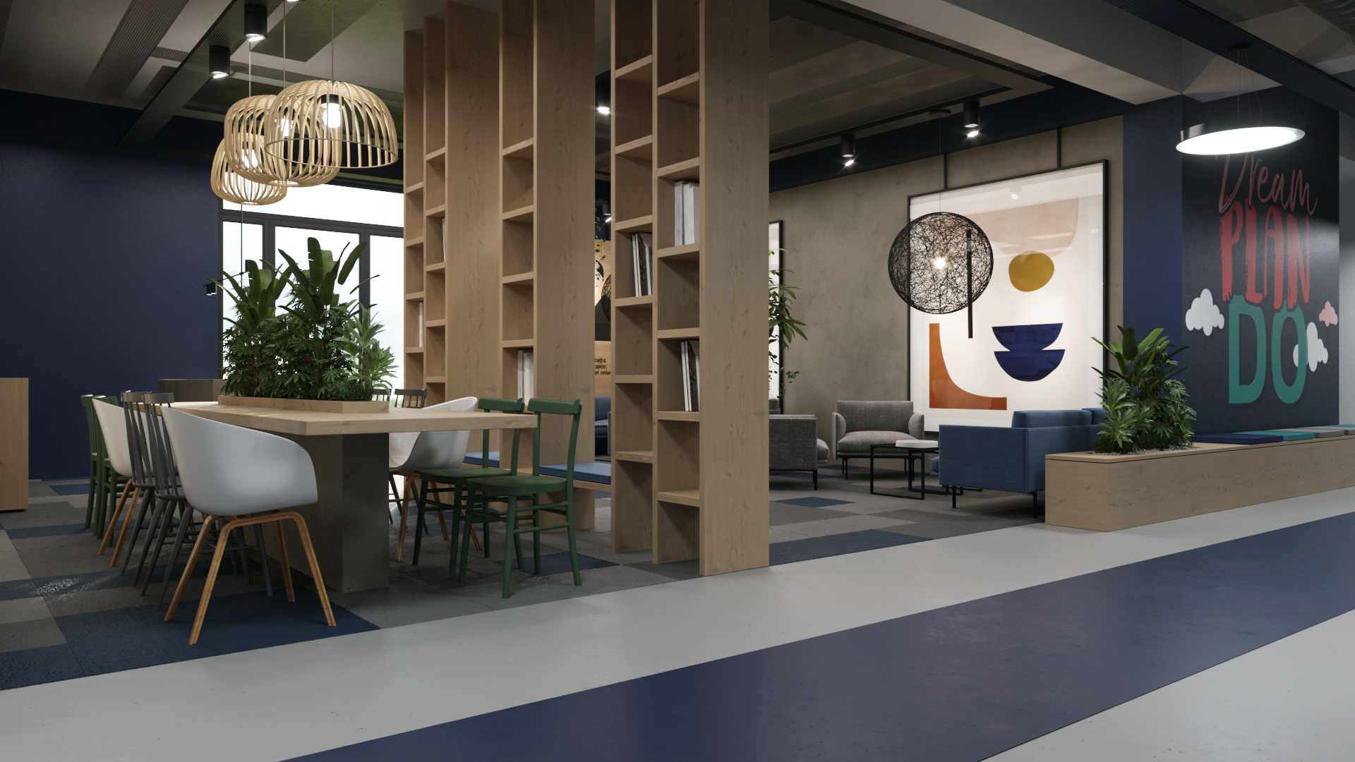 ESKİŞEHİR BİLNET 学校室内概念设计项目-39