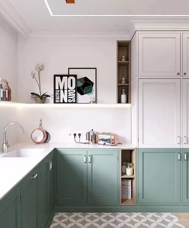 厨房颜值翻倍！橱柜颜色选择攻略-99