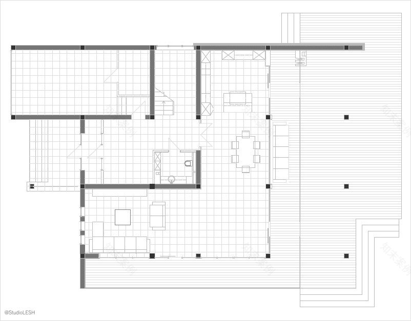 城外带泳池的两层别墅丨LESH(推测)-6