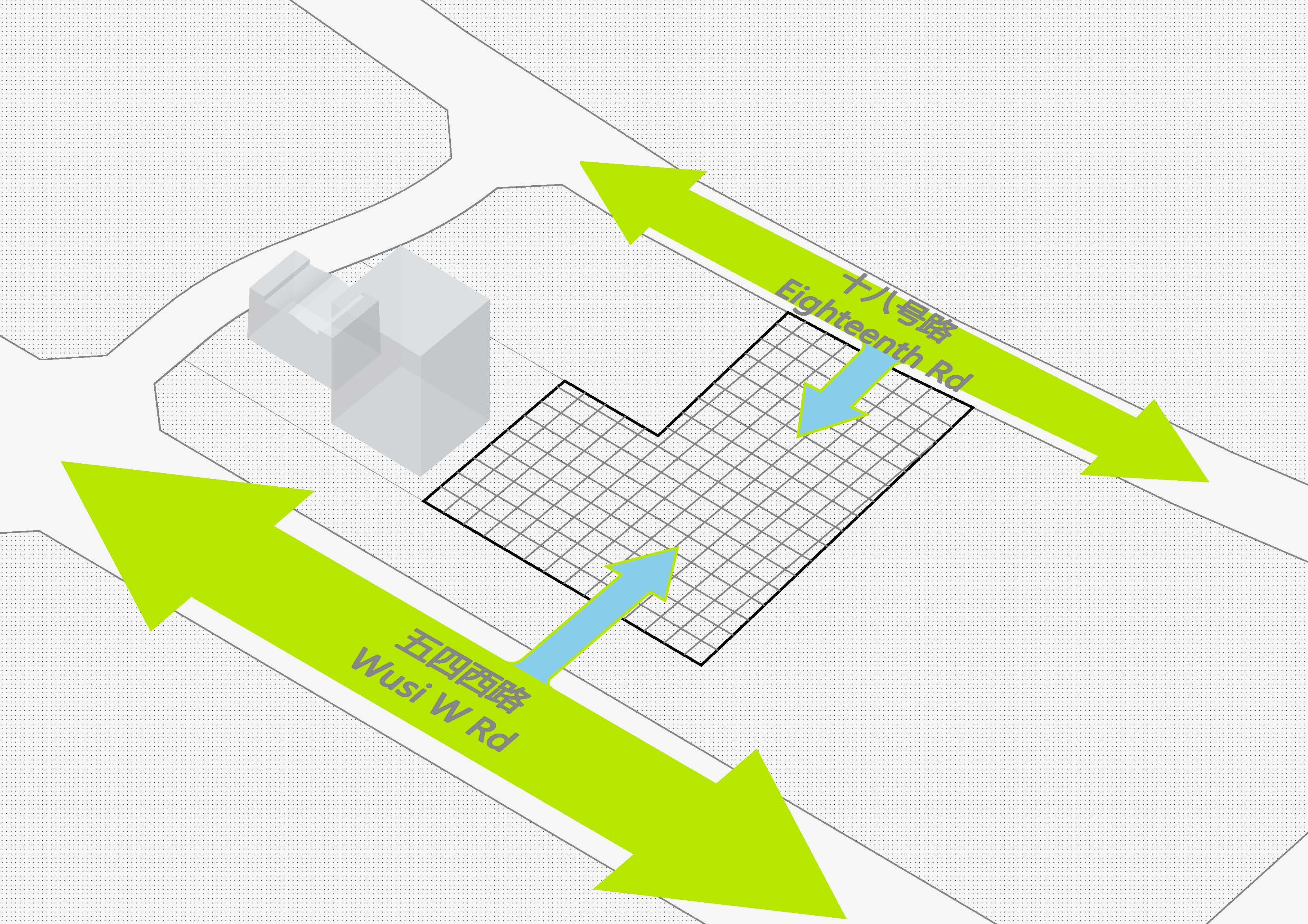 某档案中心建筑体块生成分析图-3
