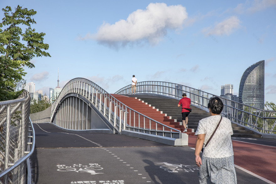 洋泾港步行桥,上海 / 刘宇扬建筑事务所-20