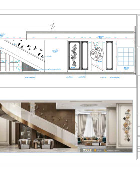 Shop drawing of Stairs zone and Entrance in KSA
