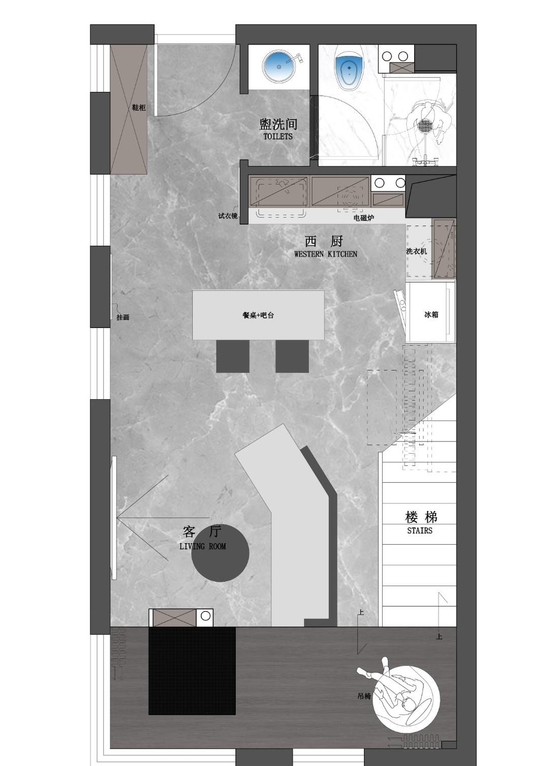 后现代风格四米小户型设计-11