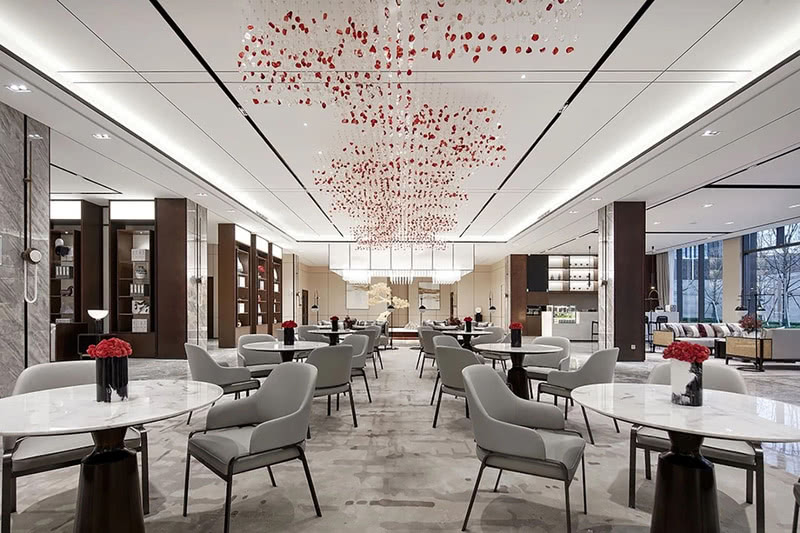 绍兴港龙·铂樾府售楼处 | 现代与古典的完美融合-13