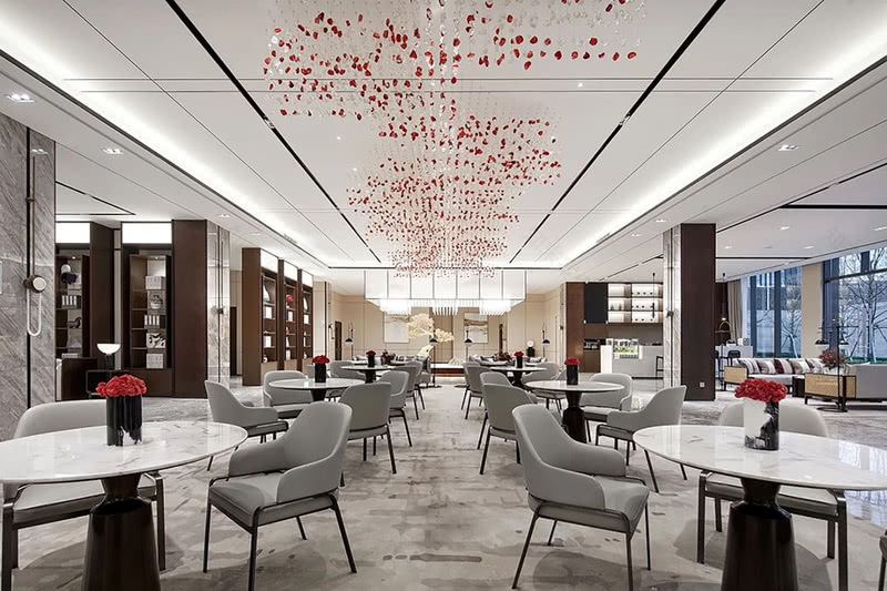 绍兴港龙·铂樾府售楼处 | 现代与古典的完美融合-13