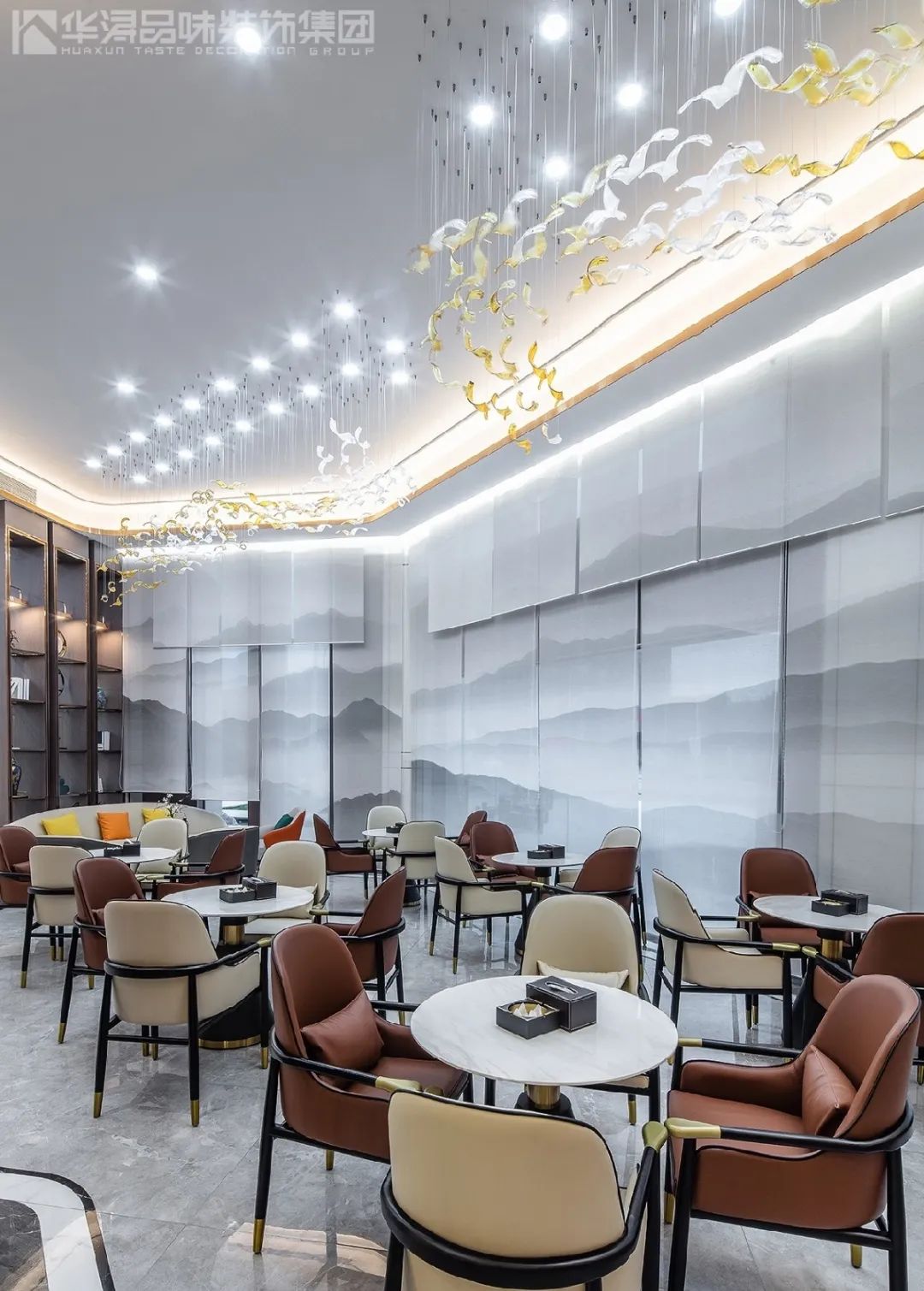 华浔品味装饰打造的新中式售楼部 | 海润棠颂,诗意江南境-50