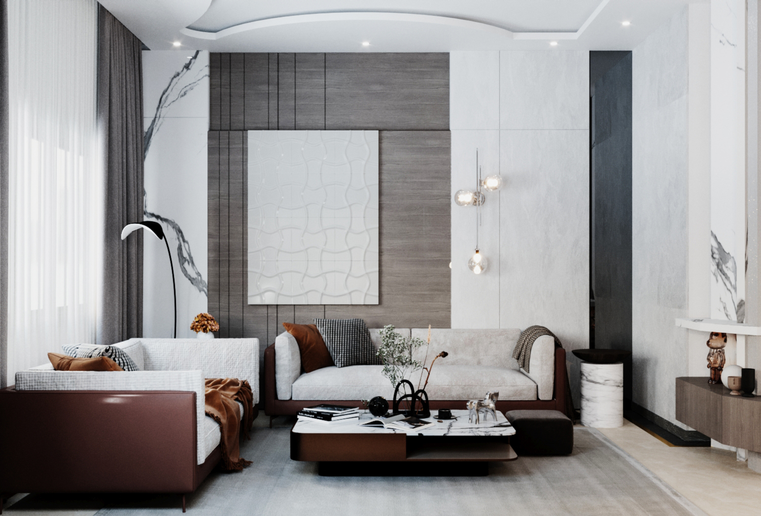 客厅+咖啡角丨沙特阿拉伯丨Mohamed Hamoda-16