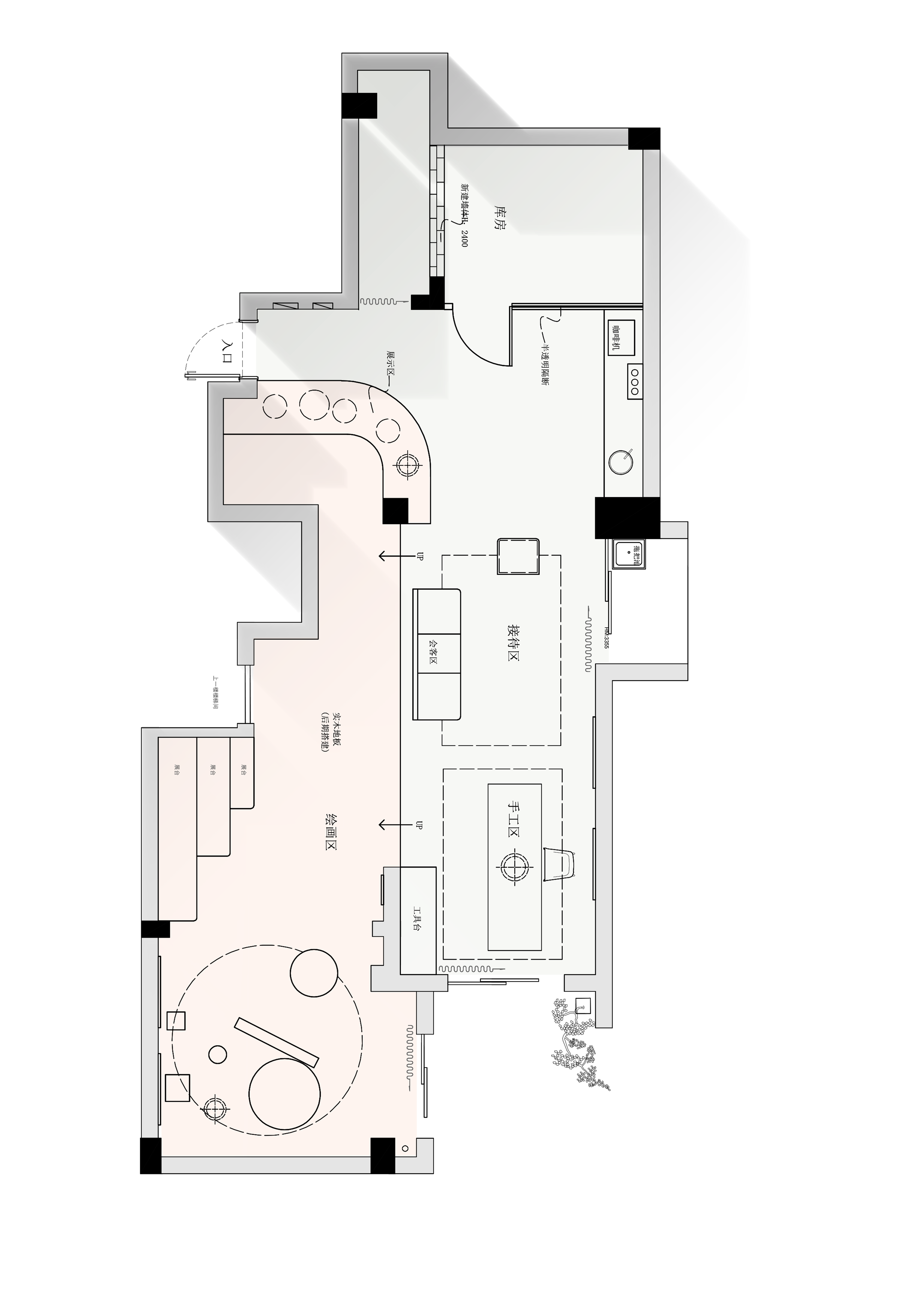 杭州·135㎡·绘画工作室设计丨中国杭州丨WORM渥木设计工作室-3