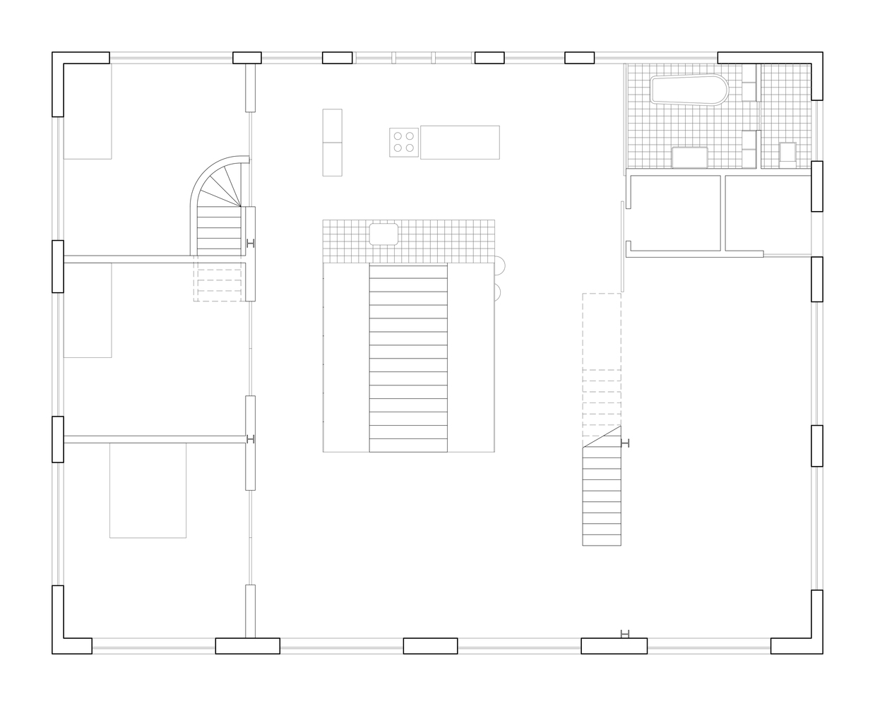 伦敦艺术家工作室住宅，演绎光与空间的对话-40