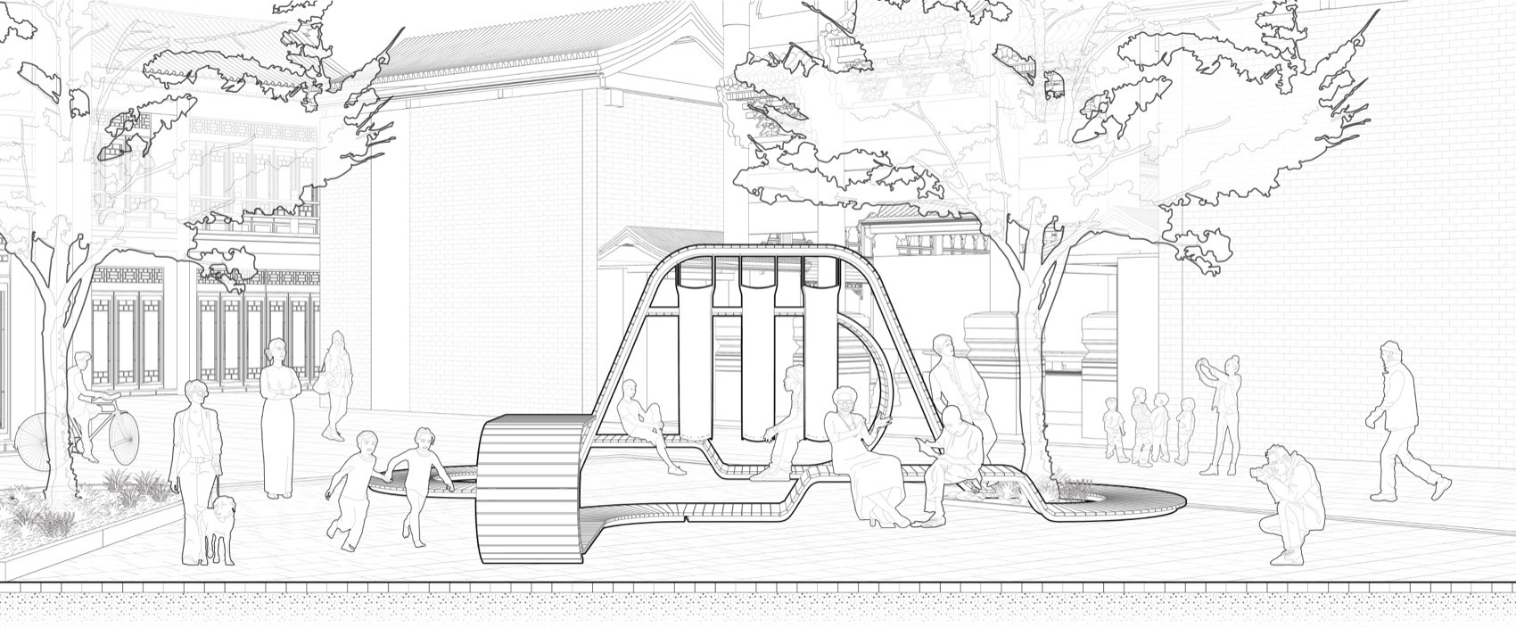 「一笔烟火」与「一圈京味」装置丨中国北京丨清华大学建筑学院韦诗誉,朱宁团队-19