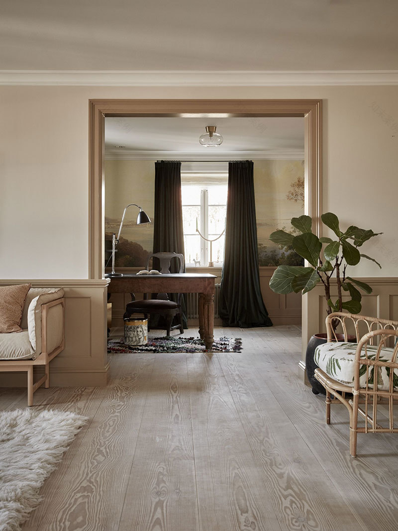 瑞典温馨沙色调家居,黄柜厨房成焦点-6