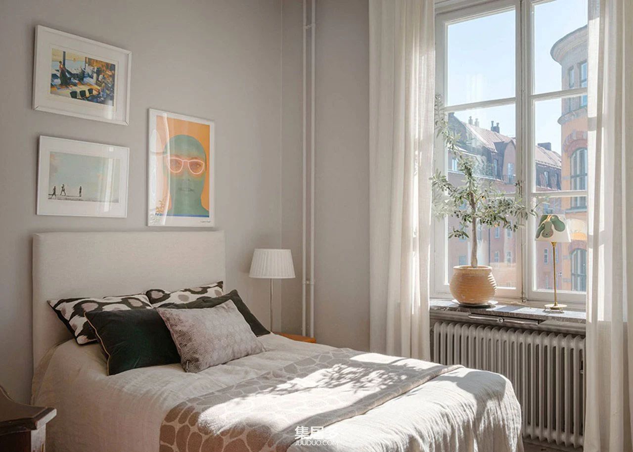 创意四溢的白色斯堪的纳维亚公寓丨瑞典斯德哥尔摩-25