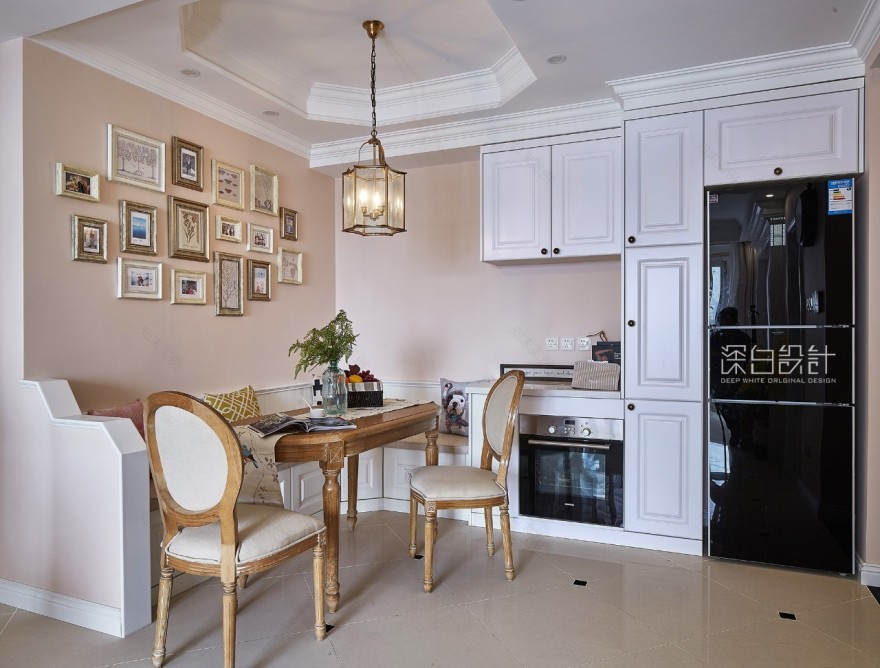 天津 90 平米美式休闲家居设计,浪漫雅致的中西合璧-19