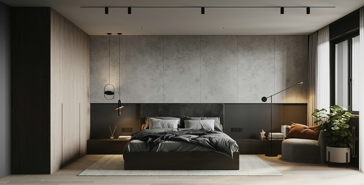 素简治愈，高级灰色系小空间公寓设计-5