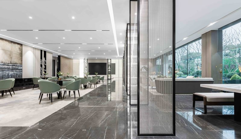 弘阳常州遥观售楼处——“水”主题景观室内设计-24