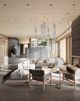 计算机生成图像：黑森林小屋丨美国加利福尼亚