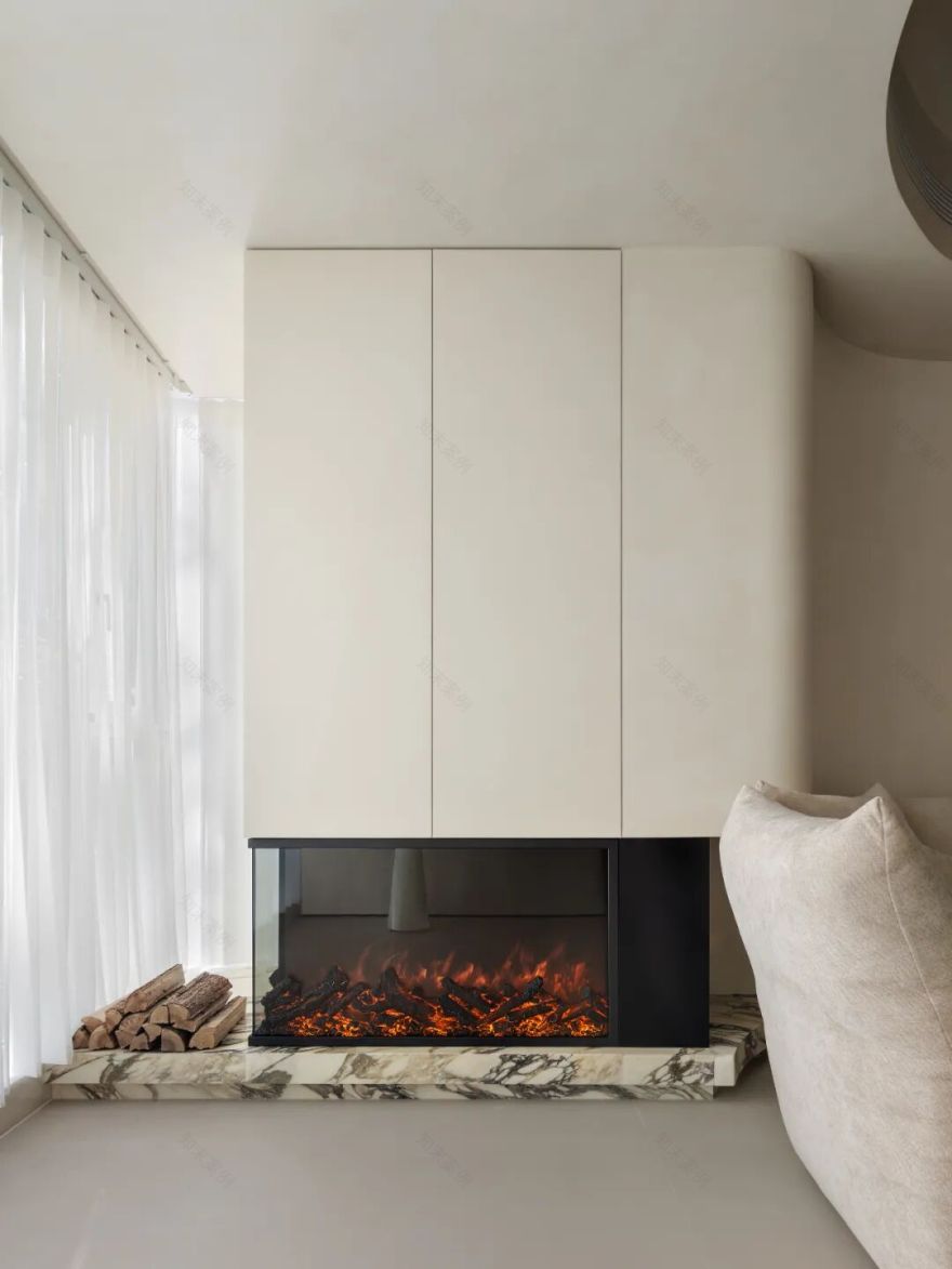 简狄设计|用弧线重塑异形空间,还多出一个家庭展览馆-67