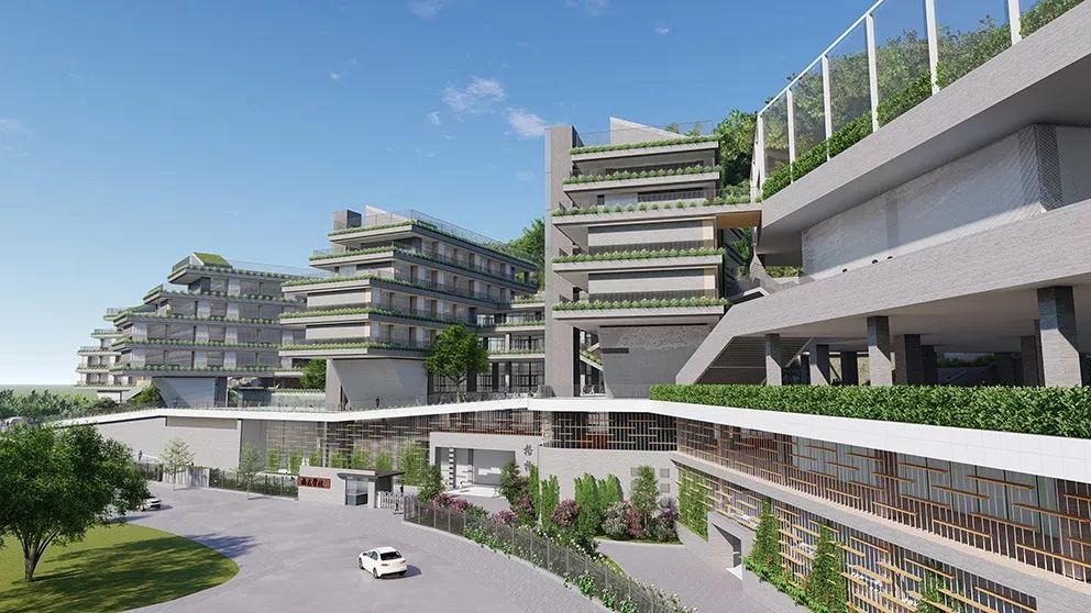 深圳福龙学校 | 绿色云端，伴山叠院-23