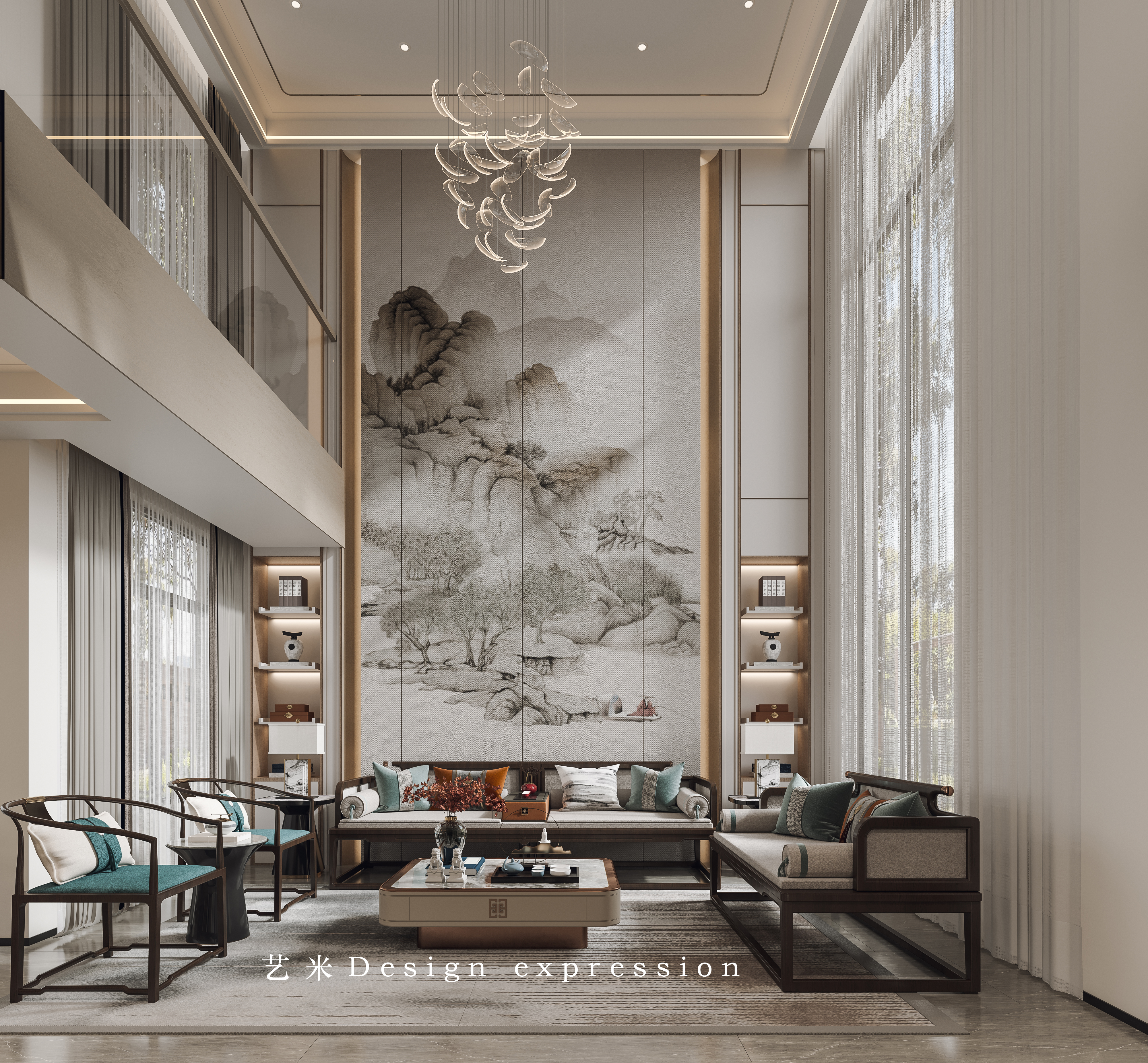 新中挑空别墅-艺米效果图-8