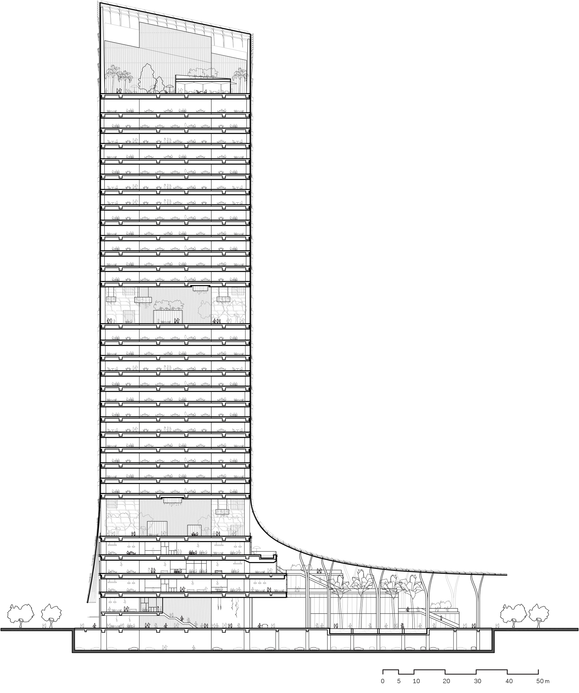 NBBJ在建方案：环保“罩衣”，Keppel South Central写字楼-8