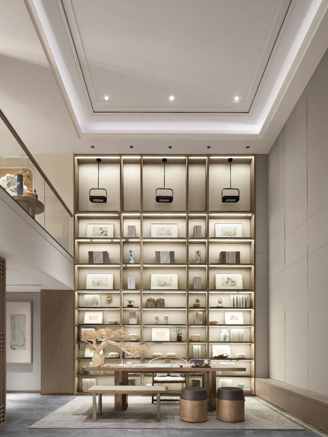 长沙建发松雅院下叠样板间丨中国长沙丨元禾大千(软装),深圳盘石设计有限公司(硬装)-47
