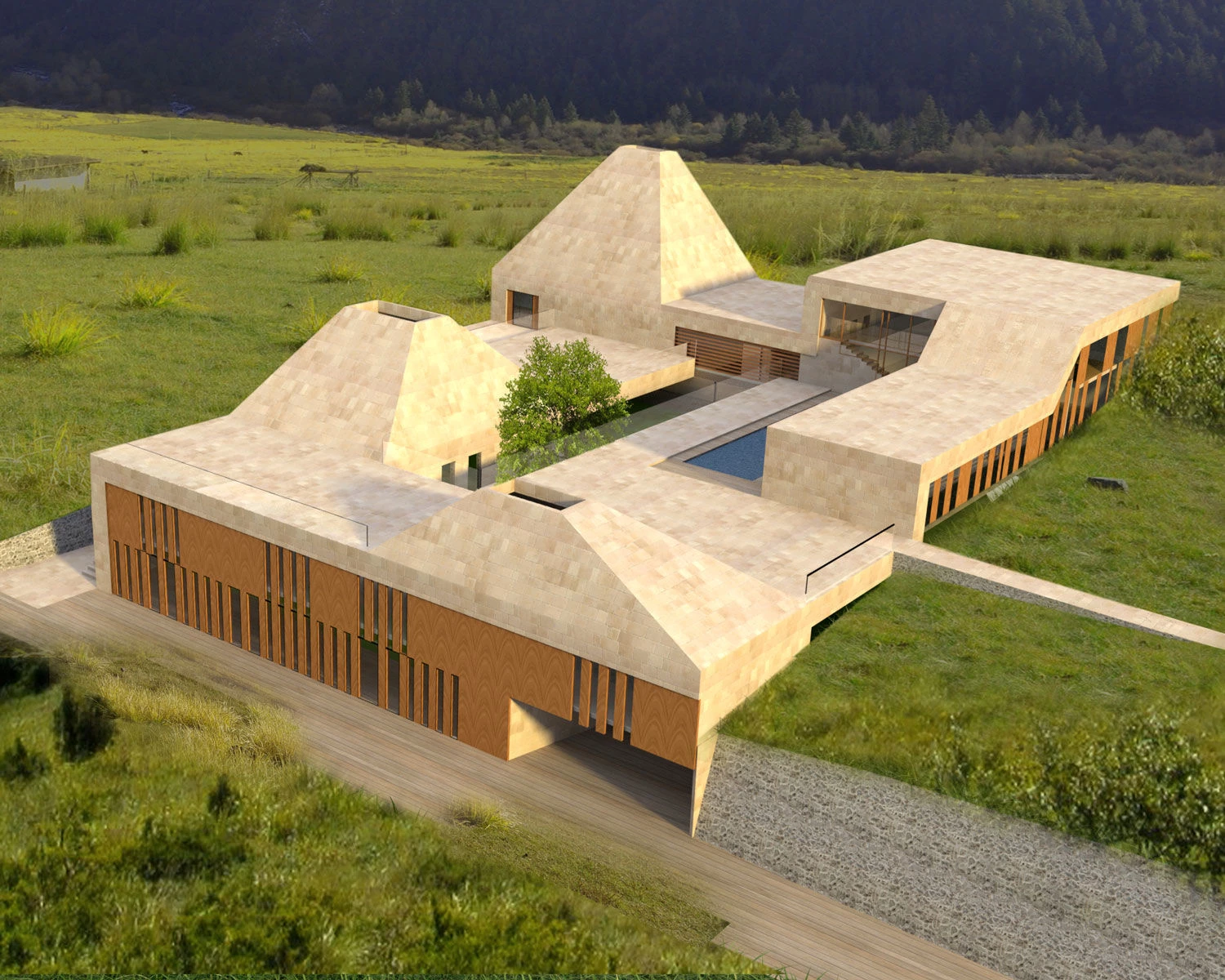 张掖蒙古包别墅-7