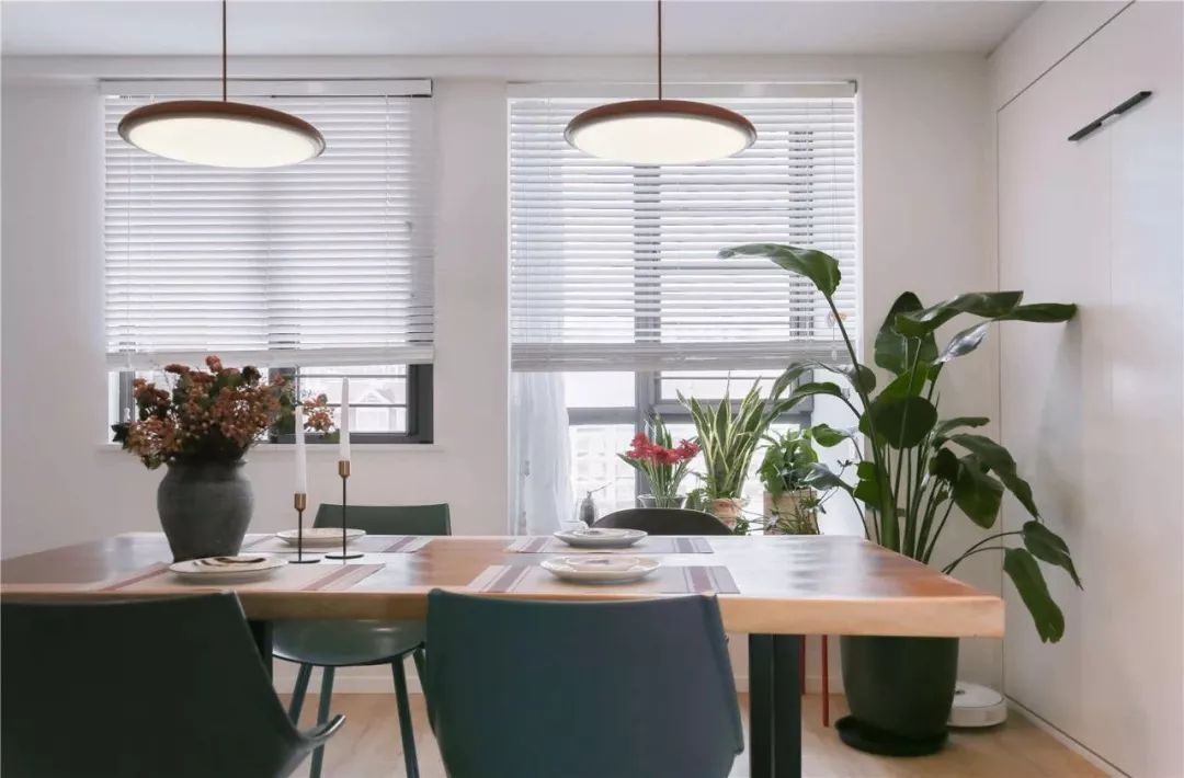 80㎡北欧日式小清新，客厅投影打造家庭影院！-28