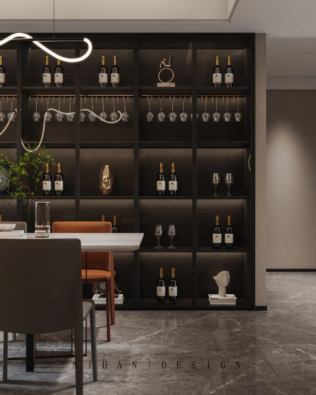 意式轻奢风三口之家丨倪涵-26