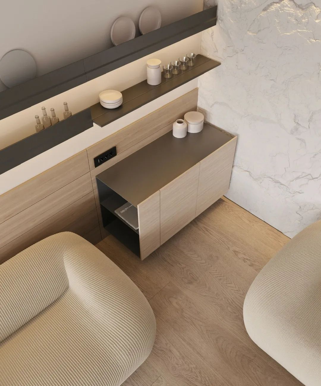 巴塞罗那现代轻法式住宅丨西班牙巴塞罗那丨Alex Tolkachev-86