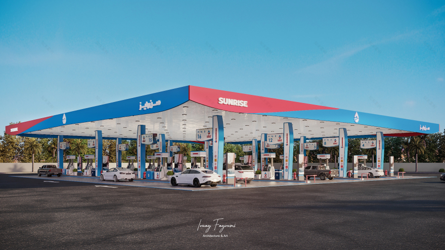 SunRise Petrol Station 加油站设计丨沙特阿拉伯-19